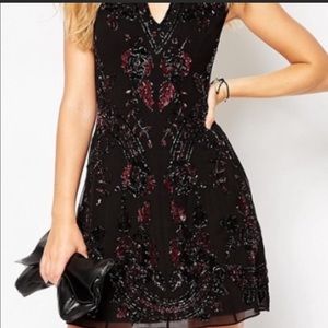 Needle & Thread Embroidered skater dress